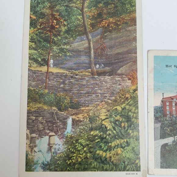 3 Arkansas Postcards The Spring Bella Vista Eastman Hotel Belvedere Lobby & Dine - Picture 2 of 6